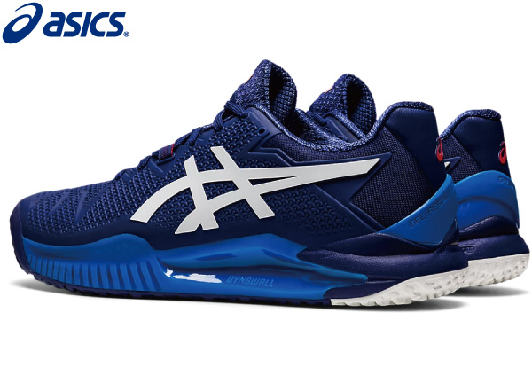 【SALE】ASICS ゲルレゾリューション8オーシー GEL-RESOLUTION 8 OC アシックス 1041A078-405 メンズ  2022AW DIVE BLUE×WHITE テニスシューズ オムニクレー