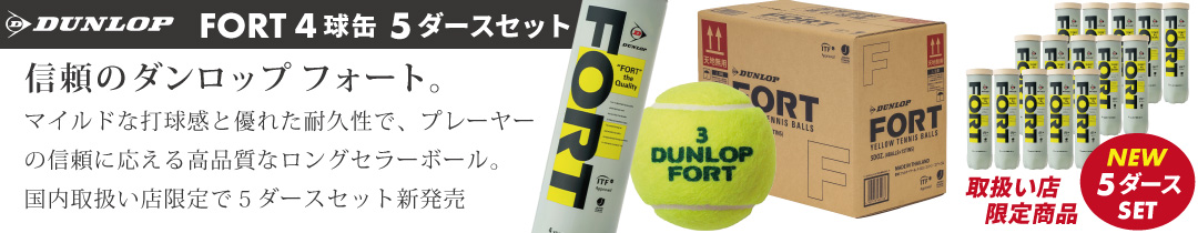 DUNLOPフォート４球入り　５ダースセット