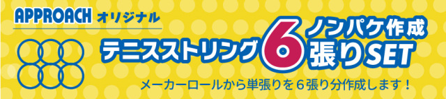 アプローチオリジナル６張りセットはこちら