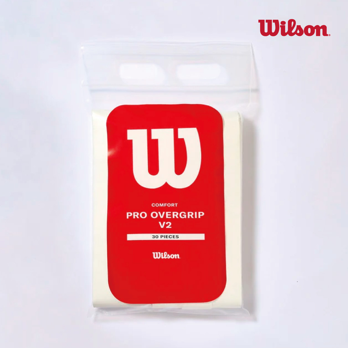 ポスト投函対応】WILSON プロオーバーグリップV2 30本入り ホワイト